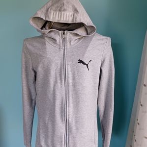 NWOT Puma Heathered Grey Full Zip Hoodie - Women's Size Large
